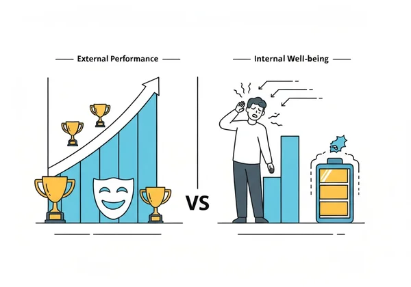 Burnout test measuring internal well-being