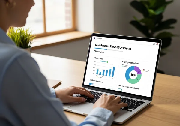 積極的なバーンアウト自己評価を受けている人